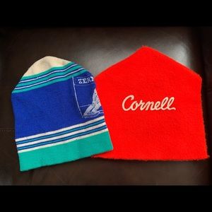 Vintage rooster ski hats! Zermat and Cornell 🤩